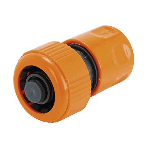 Greengeers 97294 Raccord Rapide Stop 19 mm, Orange Cover