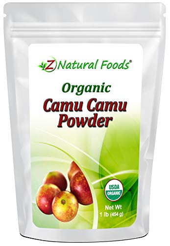 Camu Camu Powder Organic - All Natural Vitamin C Supplement For Immune Support & Mood Boost - Mix In Smoothies, Drinks & Recipes - Whole Food Superfood Berry - Raw, Vegan, Non GMO, Gluten Free - 1 lb
