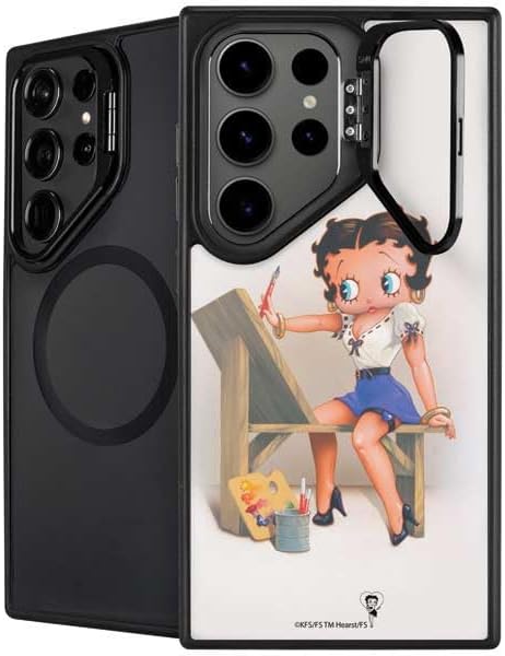 Skinit Kickstand Phone Case Compatible with Galaxy S24 Ultra - Officially Licensed Betty Boop with Puppy Design