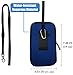 Tainada Men Women Neoprene Universal Multi-Purpose Shockproof Soft Bubble Padded Zippered Sleeve Case Bag Wristlet Phone Pouch with Carabiner, Detachable Neck Lanyard Strap, Belt Loop Holster (Blue)