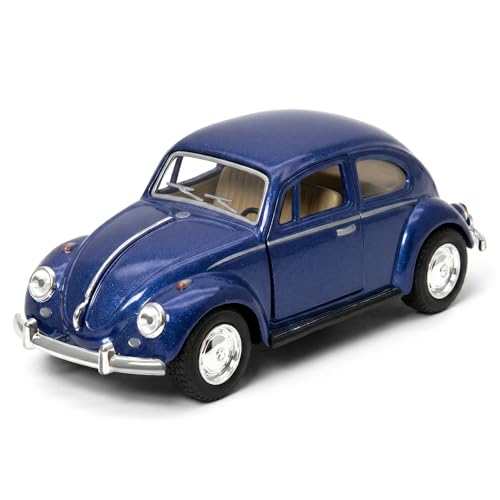 Image of Wizplex Kinsmart Volkswagen Beetle Classic 1:36 Scale Officially Licensed Die-Cast Metal Car Model - Pull-Back Action Openable Doors Vintage Collectible Toy