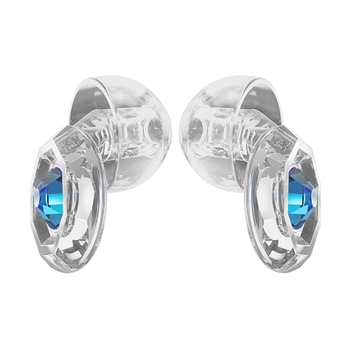 Image of Eargasm Clicks Earplugs - Reusable Noise Reduction Ear-Plugs with Customizable Gemstone Faceplates - Hearing Protection for Noise Sensitivity at Live Concerts, Motorcycles, Sports Events, Festivals