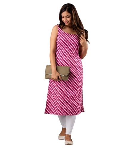 Image of Women's Straight Fit Printed Crepe Kurta, Casual Wear Kurti Design No 179