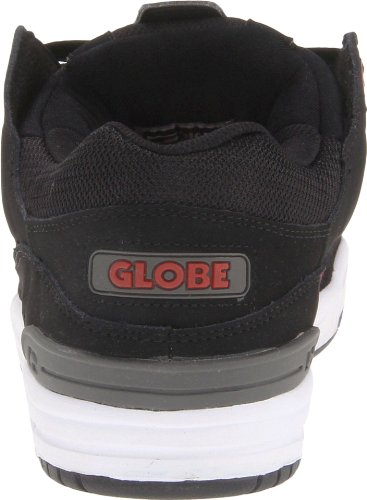 Image of Globe Mens Fusion Skate Shoes, Black /Charcoal /Red, 14 M US