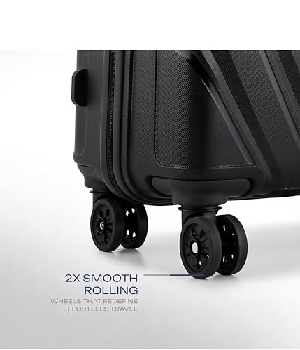 Image of Safari Cairo 8 Wheels, 5 Years Warranty (Cabin & Check-in) Polyproplyene Trolley Spinner Luggage Set of 3, 55Cm, 66Cm & 75Cm, Small, Medium, Large (Black)