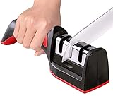 Elección profesional del chef: El afilador de cuchillos profesional es la elección ideal para afilar tus cuchillos como el mejor de los chefs. ¡Podrás tener tus cuchillos igual que el primer día!
