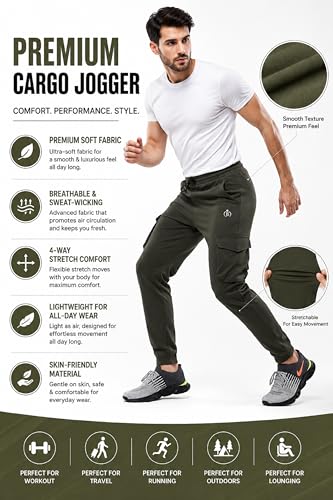 Image of BLUE STAR SHARK Track Pant for Men || Track Pants || Cargo Track Pant