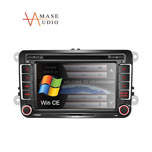 AMASE AUDIO Car Stereo, 2 Din for VW Golf Polo Passat Tiguan Jetta