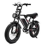Aimittie Bici Elettrica Per Adulti Da 20", 7 Velocità con Bicicletta Elettrica 48V 25Ah, 25km/h & Autonomia di 80-120km E-bike Per Pendolari Urbani, Batteria Rimovibile, IP65 impermeabile