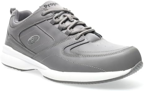 Propét Men's Life Walker Sport Sneaker, Dark Grey, 9 | Image 1