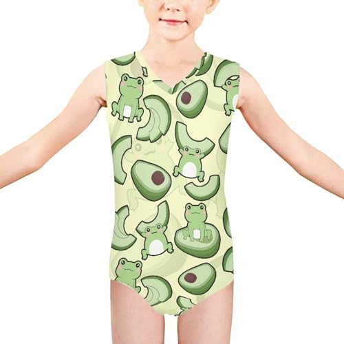 Image of Girls Fashion Print One Piece Swimsuit Bathing Suit Gymnastic Leotard for Kids, 5-14 Years