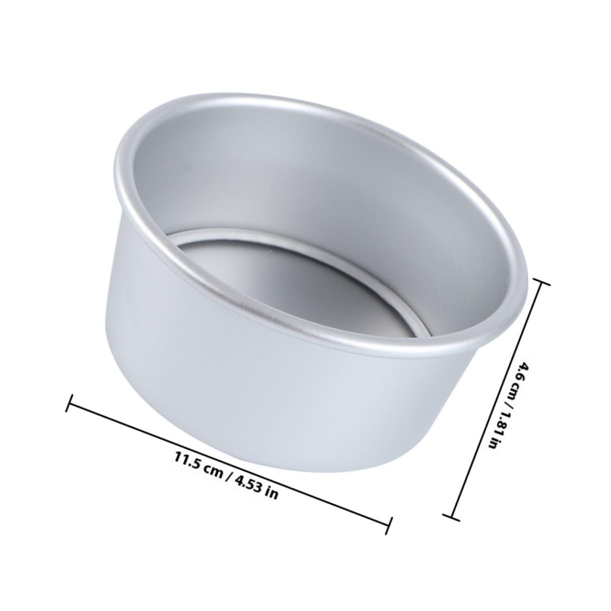 Hohopeti 8 piezas Molde Bizcocho Redondo Anodizado con Fondo Desmontable de Bandeja Antiadherente para Repostería y Pastelería Resistente al Calor y Fácil de Limpiar para Tartaletas y