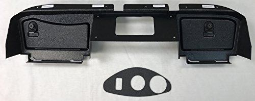 Global Material Technologies Golf Cart Dash in Black to Fit E-Z-Go Rxv 2016-2019 2nd Generation (Will Not Fit 1st Generation Rxv Cart) (Will Not Fit Any Txt Models) Includes 3 Hole Gauge Trim Plate.