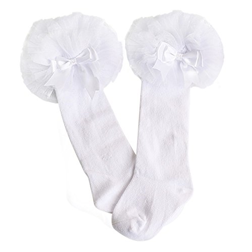 Minuya Bambina Bebè Calza Lace Bowknot cotone