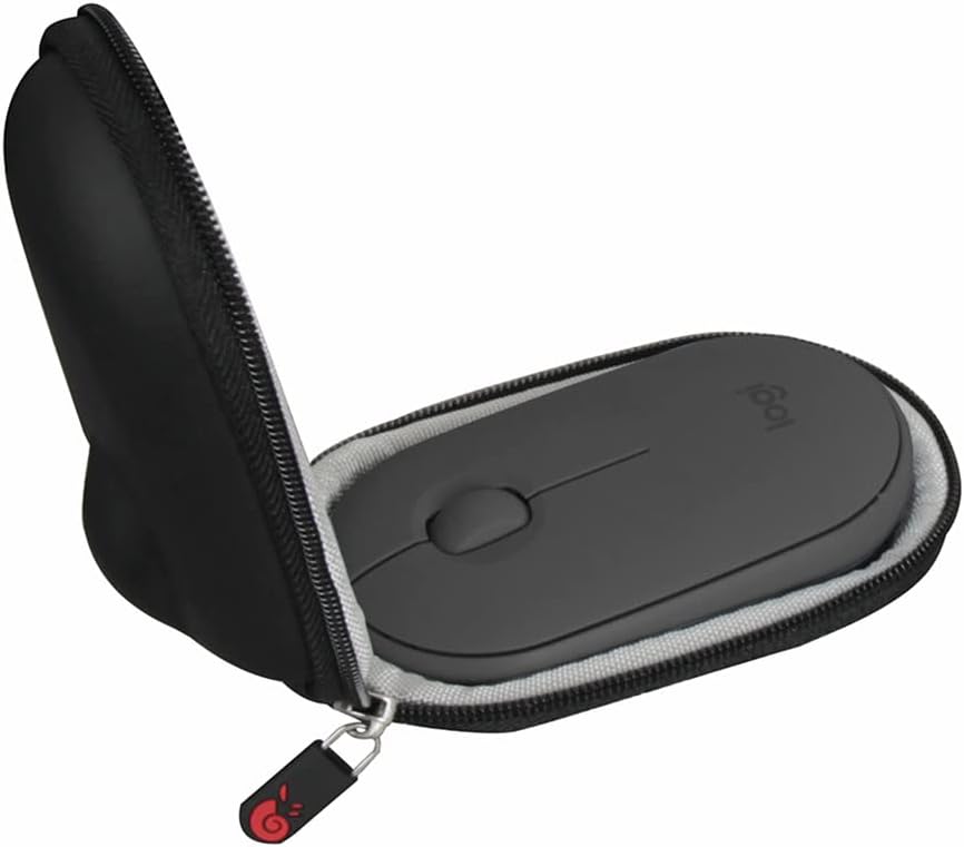 Hermitshell Travel Case for Logitech Pebble M350 / Pebble Mouse 2 M350s / M355 Portable Wireless Mouse (Black)