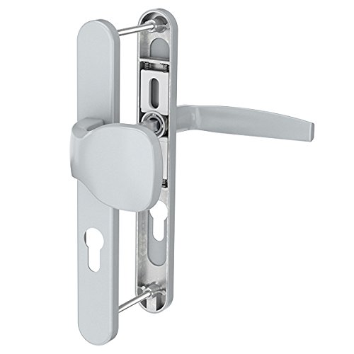 BRICARD7788927 - Set of Handles on Emetal Plate - Front Door and Spoiler (European Cylinder) - Silver Lacquer