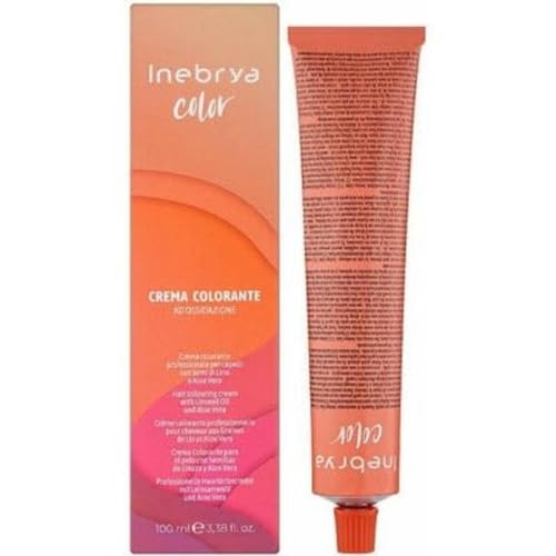 Crema colore permanente per capelli con semi di lino e aloe vera 100ml INEBRYA (- 6.00 biondo scuro intenso)