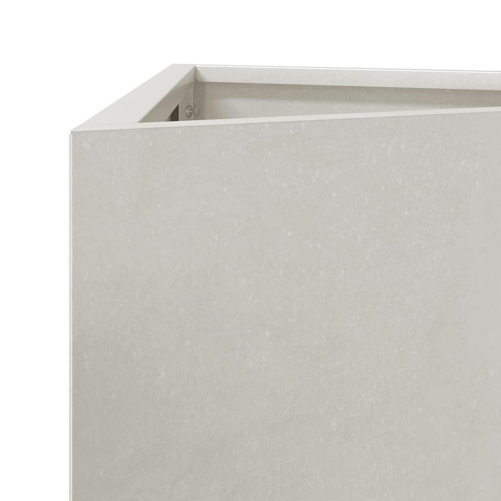 Fioriera da Giardino Triangolare 50x43x75 cm in Acciaio Inox Vaso per Piante Fiori Orto Aromatico Balcone Terrazzo Interno Esterno