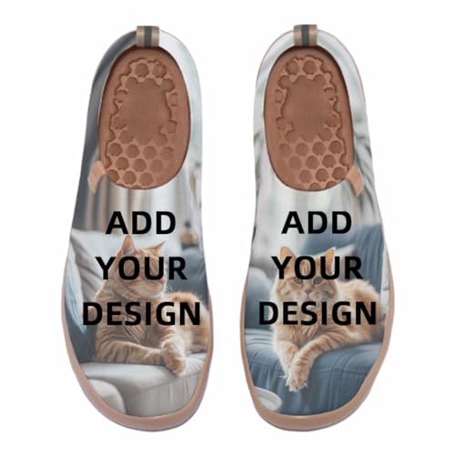 Men's Art Painted Travel Shoes Slip On Casual Knit Loafers Lightweight Comfort Fashion Sneaker