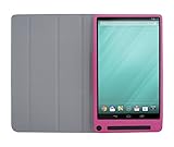 iShoppingdeals - for Dell Venue 8 7000/7840 Tablet Folding Folio Cover Case, Tulip Pink