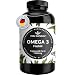 Omega 3 Kapseln hochdosiert - Jahresvorrat 365 Stück - Nur 1 Kapsel täglich
