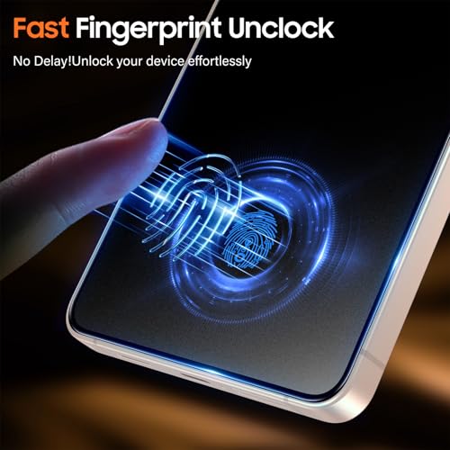 Image of UniqueMe 2 PACK for Samsung Galaxy S26 Matte Privacy Screen Protector | Anti-Glare, Anti-Fingerprint, Fingerprint Unlocking, Easy Installation, Bubble-Free, 9H Hardness, Tempered Glass
