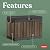 Keter Signature Everwood 50 Gallon Resin Deck Box-Organization and Storage for Patio Cushions, Throw Pillows and Garden Tools, Walnut