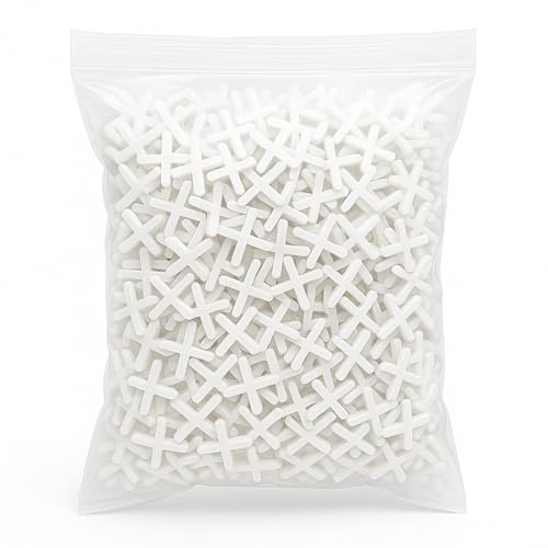 Distanziatori a Croce 3 mm per Piastrelle e Rivestimenti – Colore Bianco – Sacchetto da 500 Pezzi – LEMAG SRL