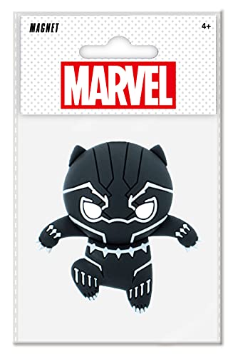 Imán de espuma 3D Black Panther miniatura 2