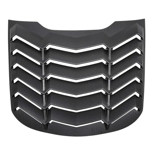 Rear Window Louver Windshield Scoop Sun Shade Cover Vent GT Lambo Style Custom (Matte Black) Compatible for Ford Mustang 2015-2023