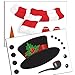 Christmas Snowman Refrigerator Magnets, Large Self-adhensive Refrigerator Magnets Stickers for Christmas House Decorations Fridge, Metal Door, Garage, Cabinets