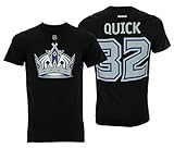 Reebok NHL Men's Los Angeles Kings Jonathan Quick #32 Player T-Shirt, Black Small