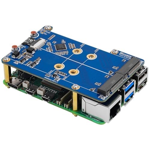 Drocoge MPS2280D NVMe - PCIeA_v^[ Raspberry Pi 5 PCIe - fANVMe SSD HAT g{[h 2280/2242/2230Ή ^P[X