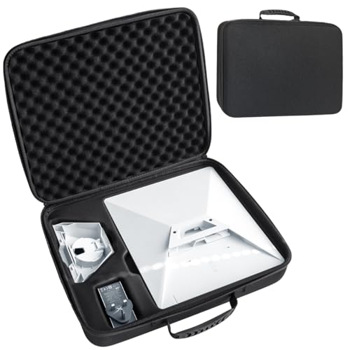 Starlink Mini Case, Hard Shell Travel Storage Bag with Customizable Shockproof Foam for Starlink Kickstand, Pipe Adapter, Cables & Power Supply - Durable Portable Protective Case