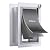 3-Flap Pet Door for Wall Dog Door for Wall Exterior, Large Doggie Door for Walls with All-Metal Frame,Metal Closing Panel & Aluminum Lock, Large Doggy Door