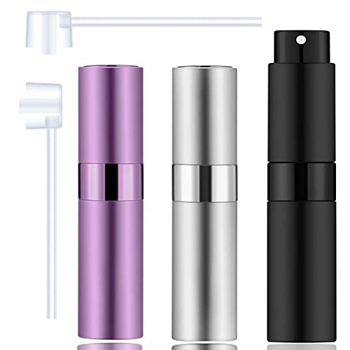 Image of Leikedun 3 PCS Perfume Atomiser Bottles 8ml Mini Refillable Spray Portable Liquid Bottle Empty Travel Bottle for Purse Handbag Pocket Luggage
