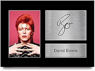 HWC Trading David Bowie Gift Signed A4 Printed Autograph Ziggy Stardust Glam Rock Music Gifts Print Photo Picture Display