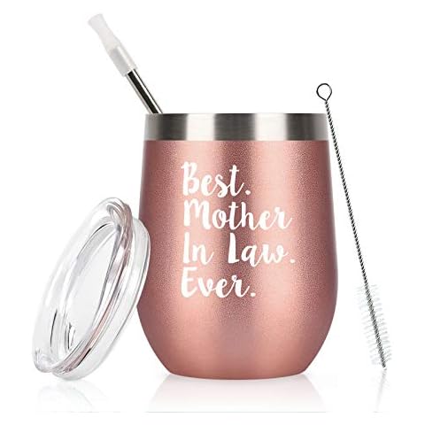 Best Mother in Law Ever Wine Tumbler Cover