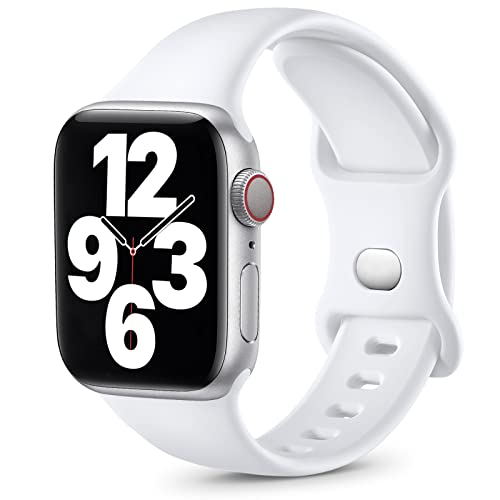 Apple Watch Series 5 44Mm Upeak Compatible con Correa Apple Watch 41mm 45mm 38mm 40mm 42mm 44mm, Correa Deportiva de Silicona Suave Compatible con...