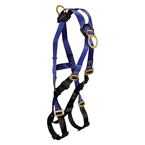 Full Body Harness, Universl, 425lb, Blu/Blk