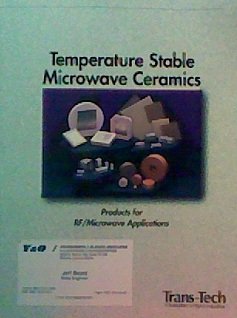 Paperback Temperature Stable Microwave Ceramics: Products for RF/Microwave Applications Book