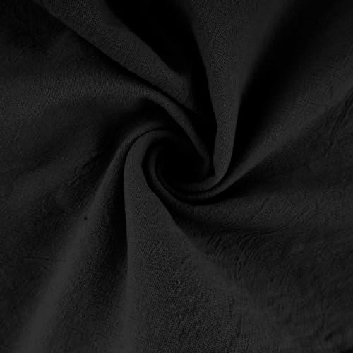 Men Cotton Linen Pants Elastic Waist Drawstring Straight Leg Beach Summer Yoga Casual Loose Fit Trousers4