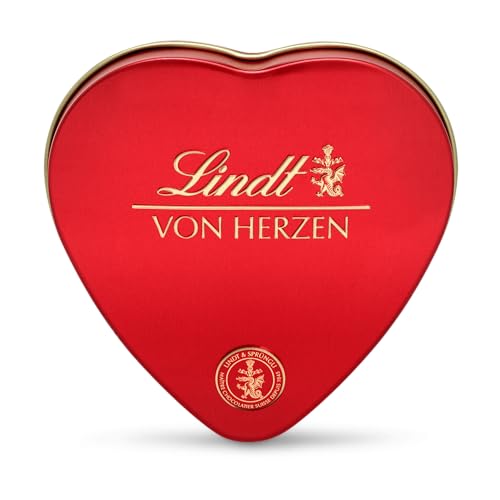 Lindt Schokolade von Herzen | 30 g | 6 Pralinés in den Sorten Marc de Champagne, Coeur à l'Orange,...