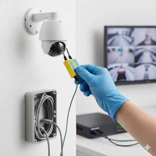 Image of COOLCOLD Video Balun | 8MP (Pack of 5), 4K Passive HD BNC Video Balun Transceiver Transmitter Via Rj45 Cable AHD /TVI /CVI /CVBS for Full HD CCTV DVR Security Surveillance Camera System (Yellow, 5 Pair)