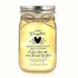 Gift for Daughter, Daughter Gifts from Mom, Daughter Birthday Gifts from Mom Dad, Mother Daughter Gift, Christmas Daughter Gift Mother's Day Daughter Gift Graduation Decorative Jar Light Night