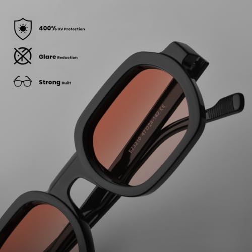 Image of SAM AND MARSHALL VELAR Sunglasses I 400UV Protection I Square Sunglass I Men & Women