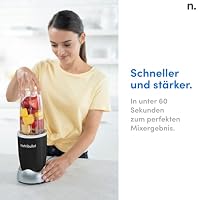 nutribullet Pro, 900 Watt Leistung, Einfach und schnell in der Anwendung, Kompakt, Leicht zu reinigen, Mit 700 ml Becher, Smoothiemixer, Smoothie Maker, Elektrischer Mixer, Schwarz, NB904B – Ansicht 4
