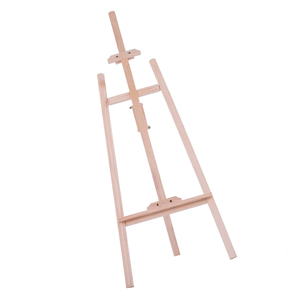 Caballete de Madera para Pintar |Caballete de Artista Resistente de 150 cm con Soporte de Lona Ajustable |Soporte de Dibujo de Pino de Nueva Zelanda para