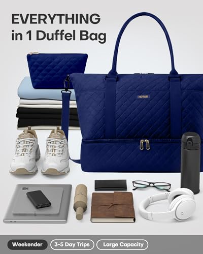 HOTOR Travel Duffel Bag Dark Blue