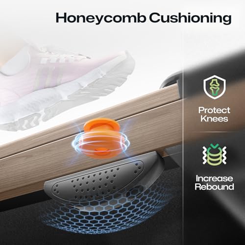 UREVO Walking Pad for Home, Under Desk Treadmill with APP and Remote Control, Double Shock Absorbent Portable Walking Treadmill with Wooden Design for Home Office - Image 6